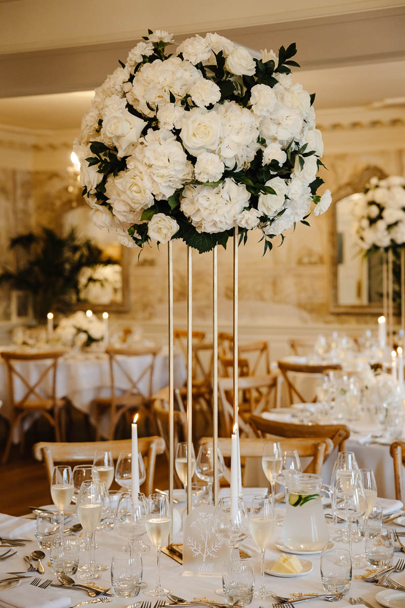 Eaves Hall Wedding Venue wedding breakfast setup ideas