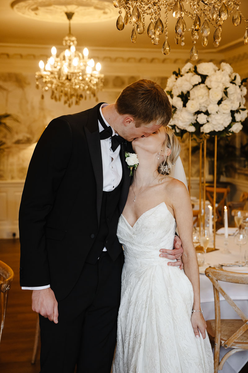 Eaves Hall Wedding Venue wedding breakfast setup ideas