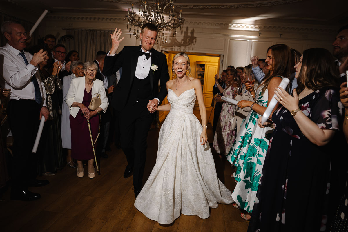 Eaves Hall Wedding Venue entertainment in the evening a bride and grooms 1st dance