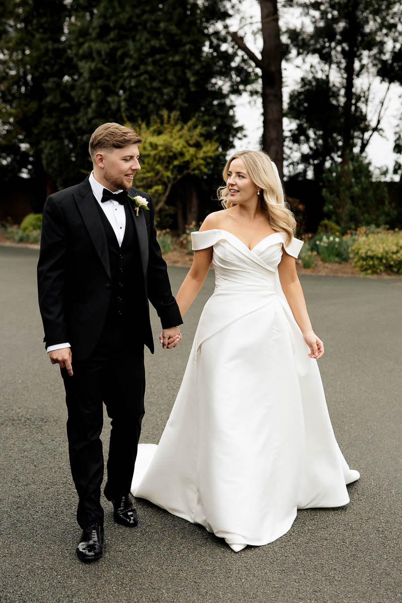 Bride and groom at Colshaw Hall during their Cheshire wedding, photographed by ER Photography